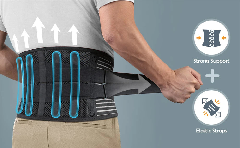 BackEase - Back Brace for Lower Back Pain
Lumbar Support for Heavy Lifting Men Women
Breathable Waist Support Relief Sciatica
