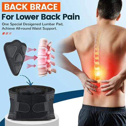 BackEase - Back Brace for Lower Back Pain
Lumbar Support for Heavy Lifting Men Women
Breathable Waist Support Relief Sciatica