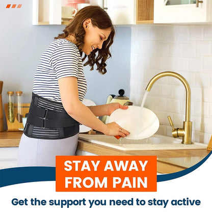 BackEase - Back Brace for Lower Back Pain
Lumbar Support for Heavy Lifting Men Women
Breathable Waist Support Relief Sciatica