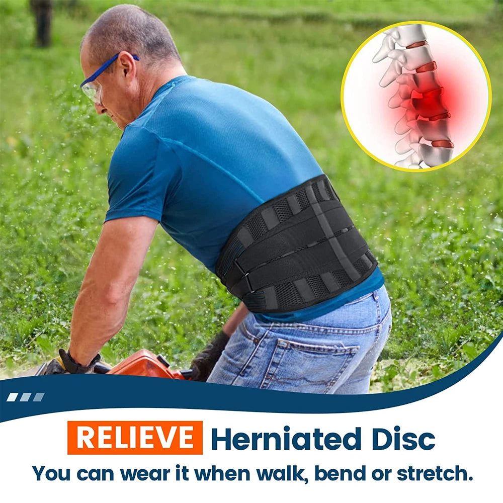 BackEase - Back Brace for Lower Back Pain
Lumbar Support for Heavy Lifting Men Women
Breathable Waist Support Relief Sciatica